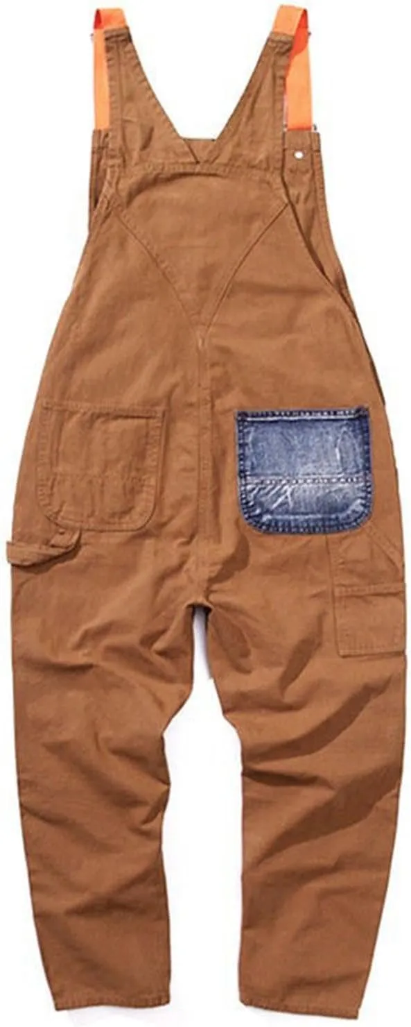 Heavy Duty Mens Work Overalls Utility Fit Comfortable Multi Pocket Rugged Design Durable and Casual Trousers