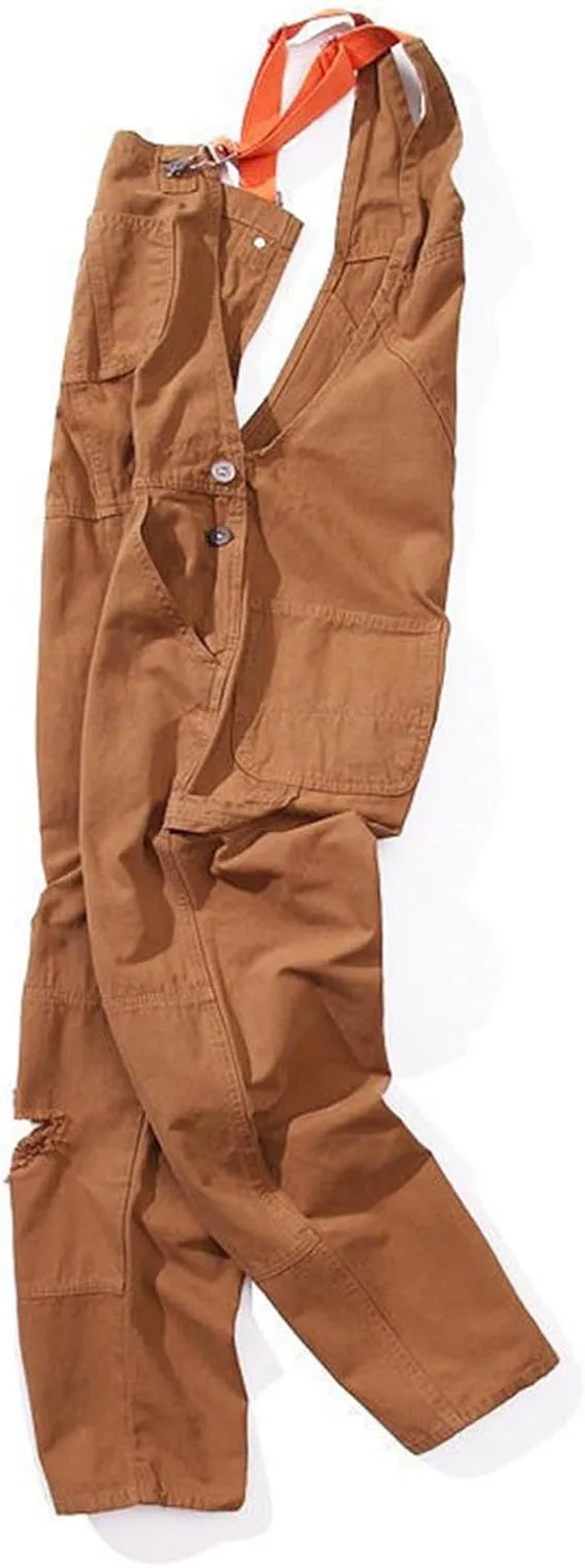 Heavy Duty Mens Work Overalls Utility Fit Comfortable Multi Pocket Rugged Design Durable and Casual Trousers