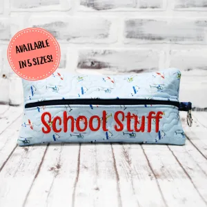 Helicopter Personalized Quilted Pouch