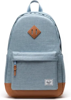 Herschel Supply Co. Heritage Backpack, Ashley Blue Crosshatch/Natural, Standard-24L