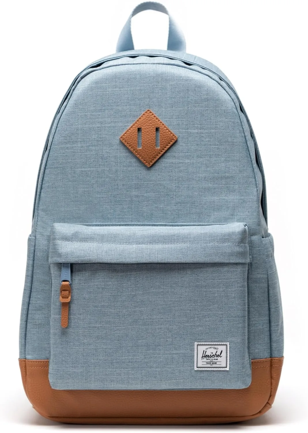 Herschel Supply Co. Heritage Backpack, Ashley Blue Crosshatch/Natural, Standard-24L