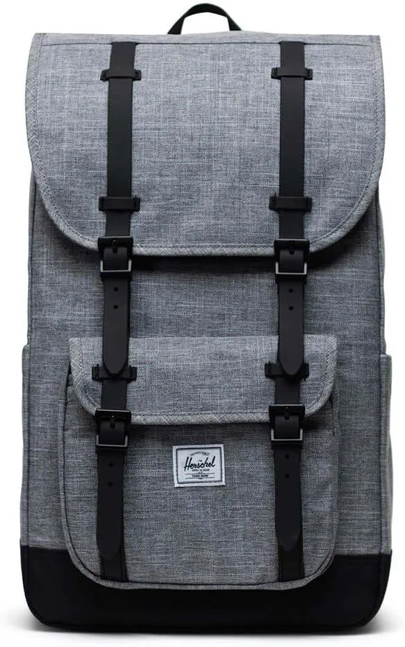 Herschel Supply Co. Little America, Raven Crosshatch, One Size