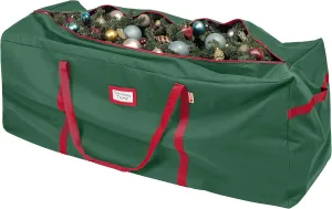 HOLDN’ STORAGE Christmas Tree Bag Heavy Duty 600D Oxford - Christmas Tree Bags Storage Fits Up To 7.5Ft, Extra Wide, Waterproof Storage Bags with Reinforced Handles & Zipper - Green