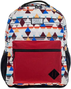 HOOEY "Recess 25 Liter School Hiking Backpack Rain Cover Hat Strap Laptop Sleeve Hydro Pockets (Cream/Burgundy)