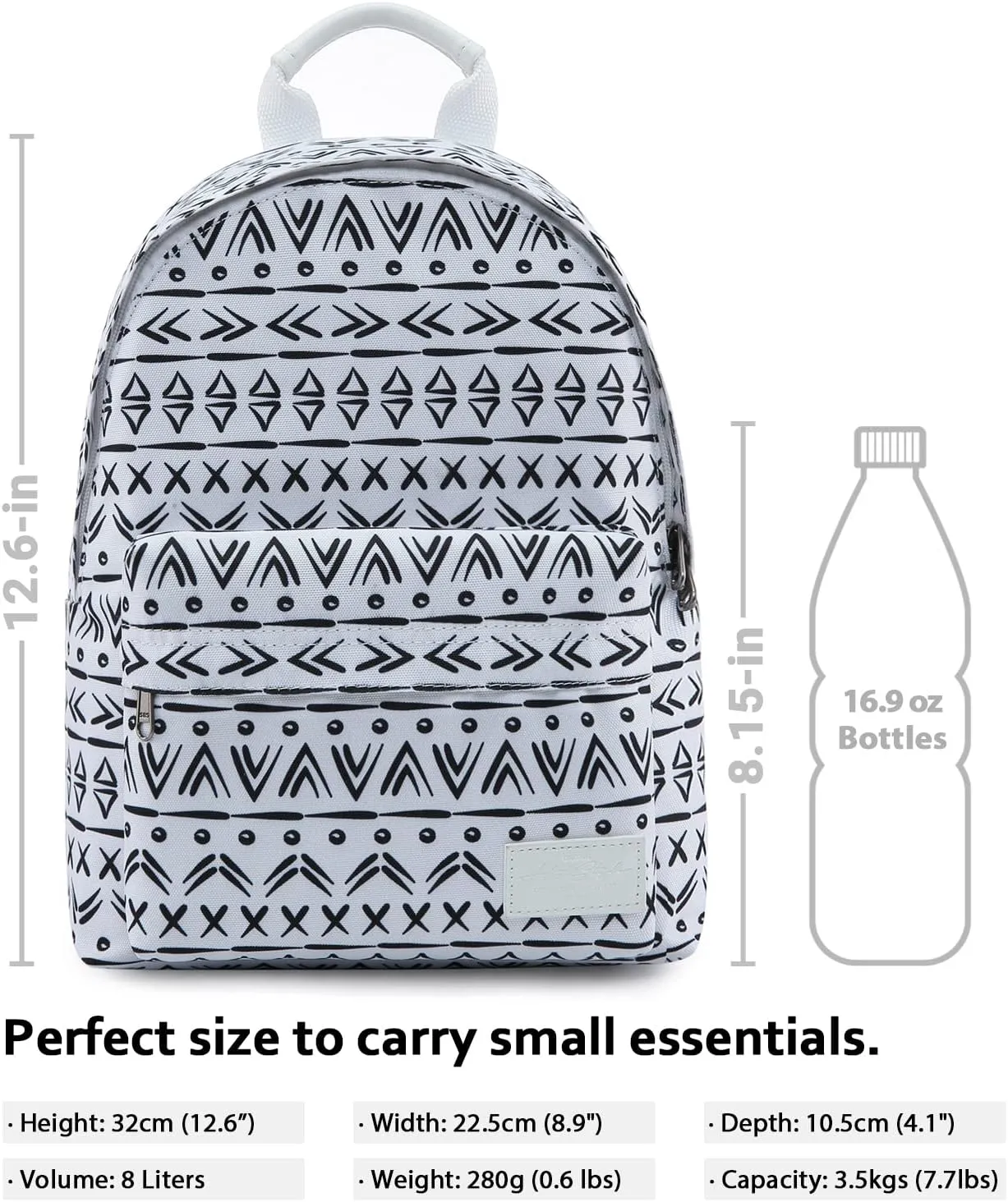 HotStyle SIMPLAY  Mini Backpack, Multiple Colors and Patterns, 8 Litres