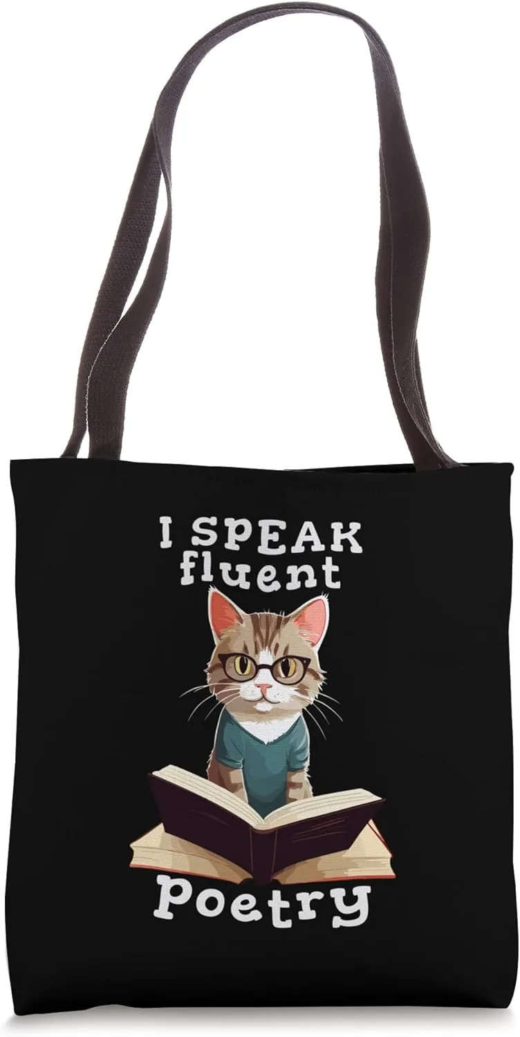 I speak fluent poetry, Poem Literature Poesy Art Poetry slam Tote Bag