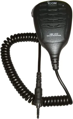 ICOM HM-213 Waterproof Floating Speaker/Microphone, Black, One Size