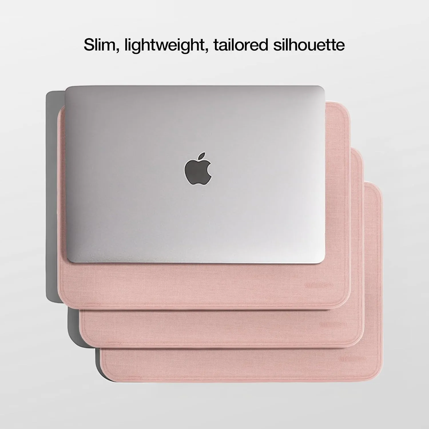 Incase ICON Sleeve with Woolenex - MacBook Pro 14 inch Case - 2024, 2023, 2022, 2021, M4, M3, M2, M1 - Fitted MacBook Case, Laptop Sleeve, Hard Cover, Durable, Lightweight - Blush Pink