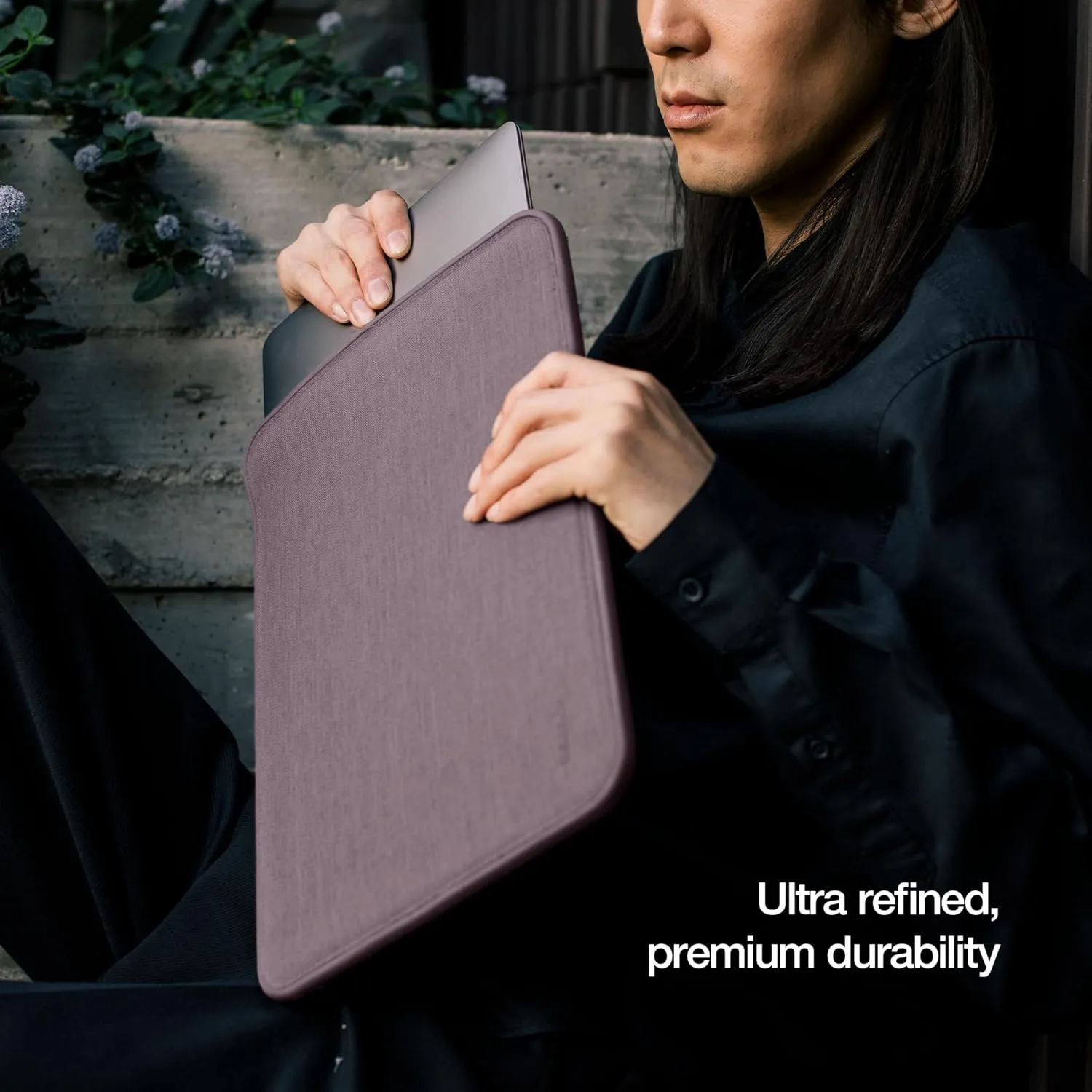 Incase ICON Sleeve with Woolenex - MacBook Pro 14 inch Case - 2024, 2023, 2022, 2021, M4, M3, M2, M1 - Fitted MacBook Case, Laptop Sleeve, Hard Cover, Durable, Lightweight - Purple Rain