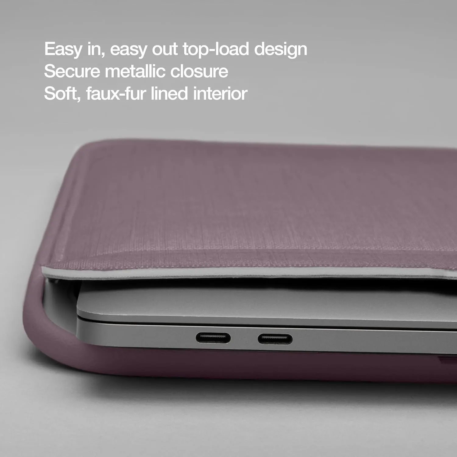 Incase ICON Sleeve with Woolenex - MacBook Pro 14 inch Case - 2024, 2023, 2022, 2021, M4, M3, M2, M1 - Fitted MacBook Case, Laptop Sleeve, Hard Cover, Durable, Lightweight - Purple Rain