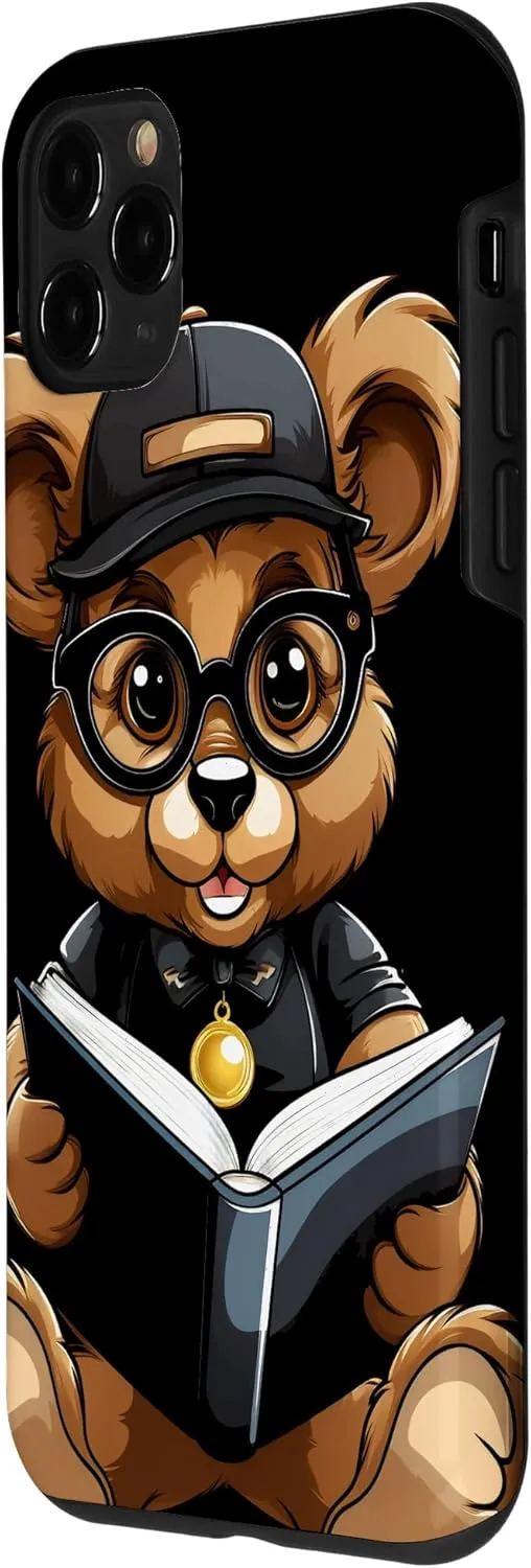 iPhone 11 Pro Marmot Bookbook Funny Bookworm Librarian Reader Kids Case