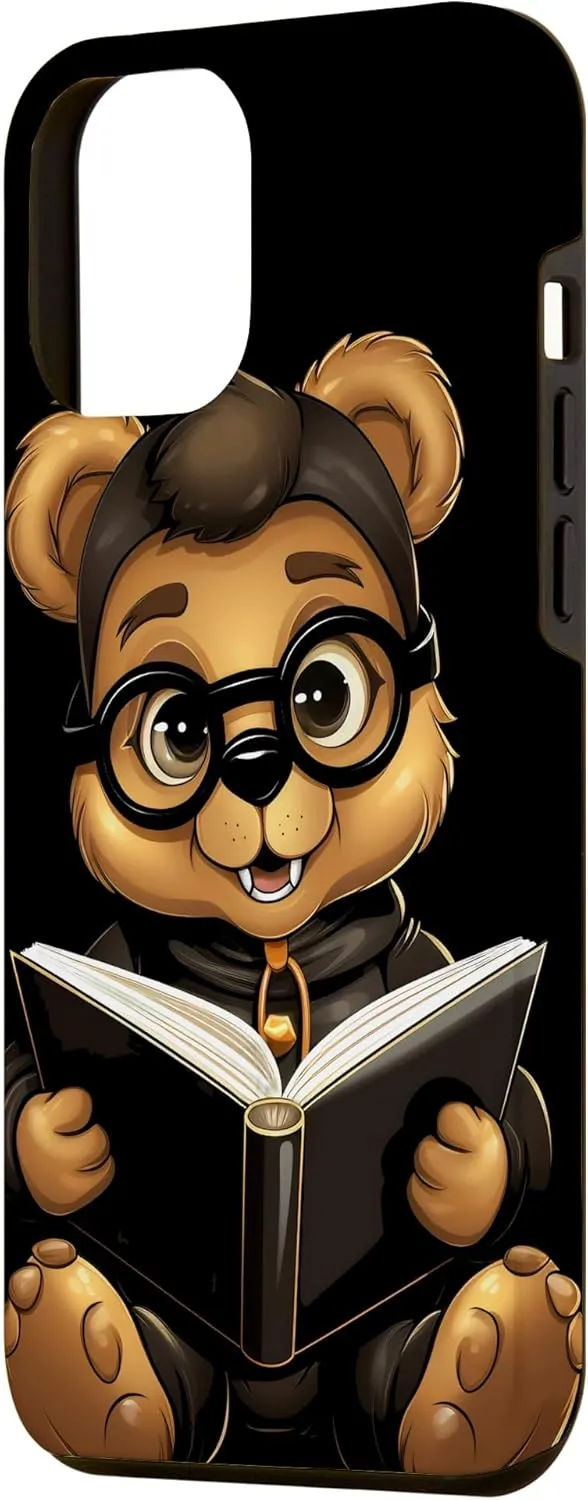 iPhone 14 Plus Marmot Bookbook Funny Bookworm Librarian Reader Kids Case