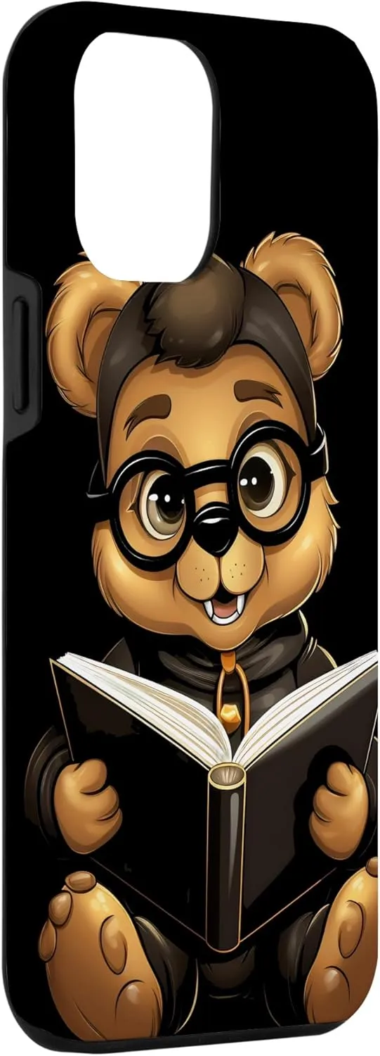 iPhone 14 Plus Marmot Bookbook Funny Bookworm Librarian Reader Kids Case