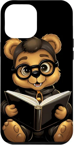 iPhone 14 Plus Marmot Bookbook Funny Bookworm Librarian Reader Kids Case