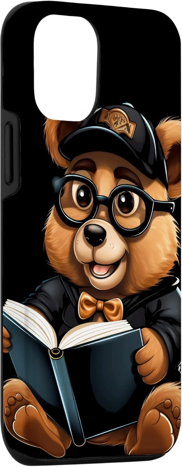 iPhone 14 Pro Marmot Bookbook Funny Bookworm Librarian Reader Kids Case