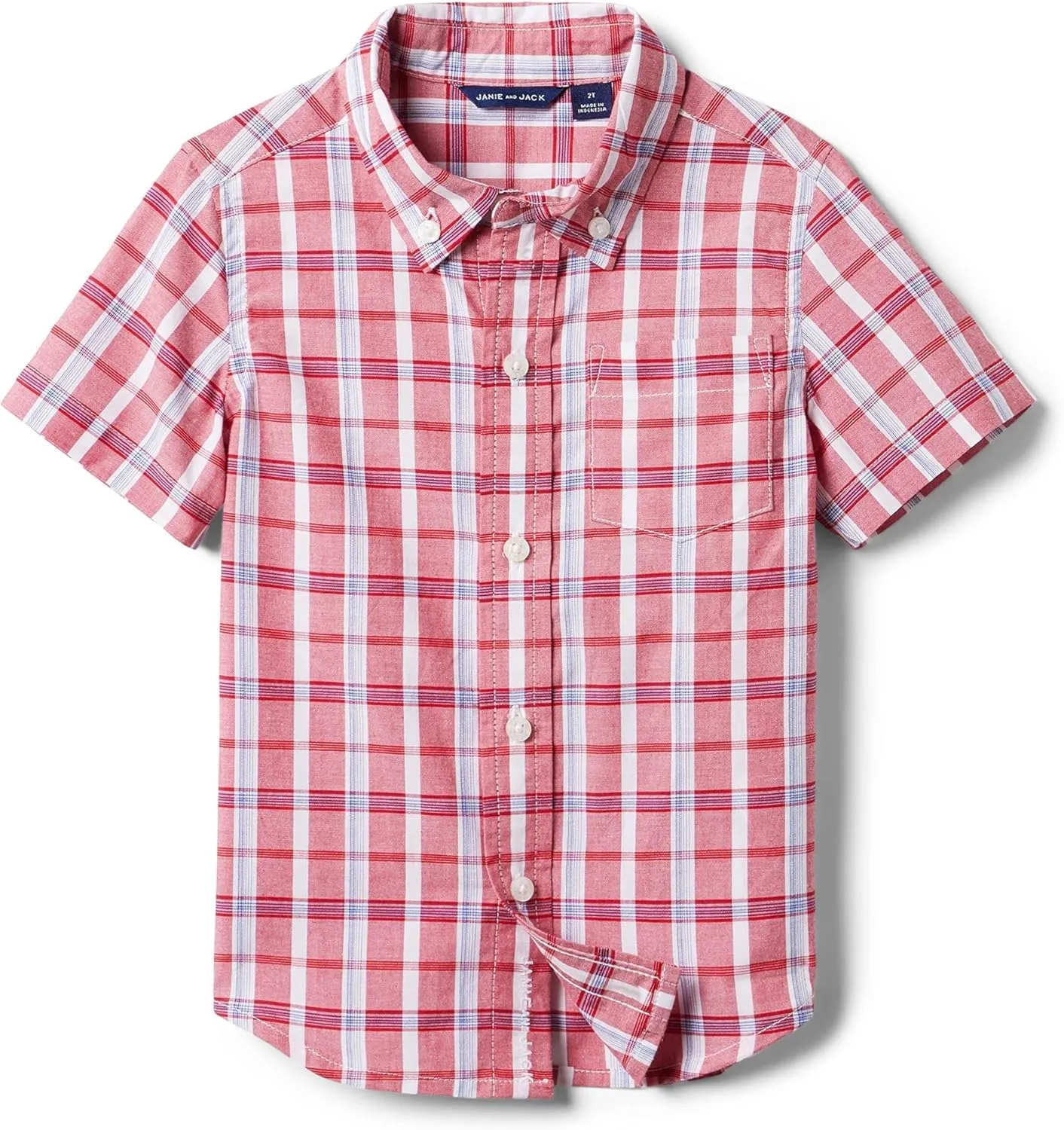 Janie and Jack Boy's Madras Top (Toddler/Little Kids/Big Kids)
