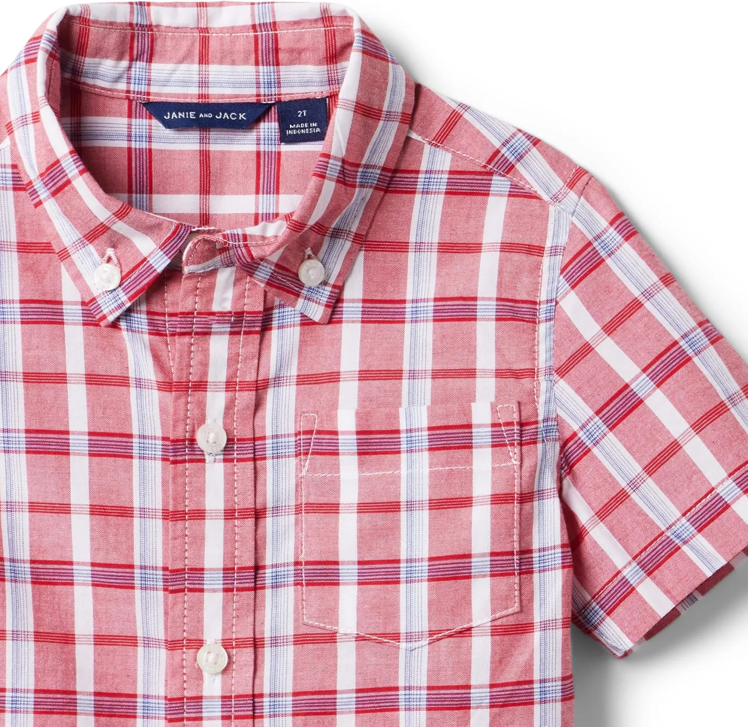 Janie and Jack Boy's Madras Top (Toddler/Little Kids/Big Kids)