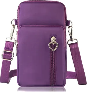 JANKS Small Crossbody Bag for Women - Mini Phone Purses with Crossbody Strap and Wallet - Nylon Arm Bag