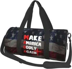 Jesus Make America Godly Again Duffel Bag Gym Bag Travel Sports Tote Large Foldable Beach Swim Yoga6