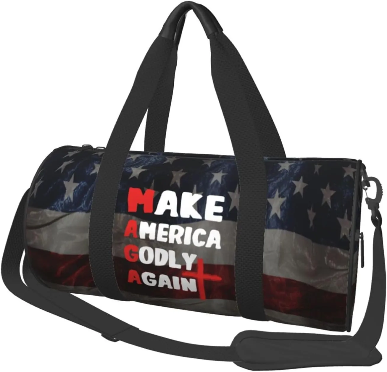 Jesus Make America Godly Again Duffel Bag Gym Bag Travel Sports Tote Large Foldable Beach Swim Yoga6