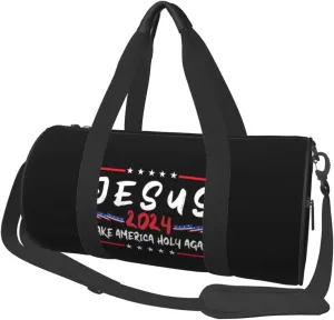 Jesus Make America Holy Again Duffel Bag Gym Bag Travel Sports Tote Large Foldable Beach Swim Yoga6