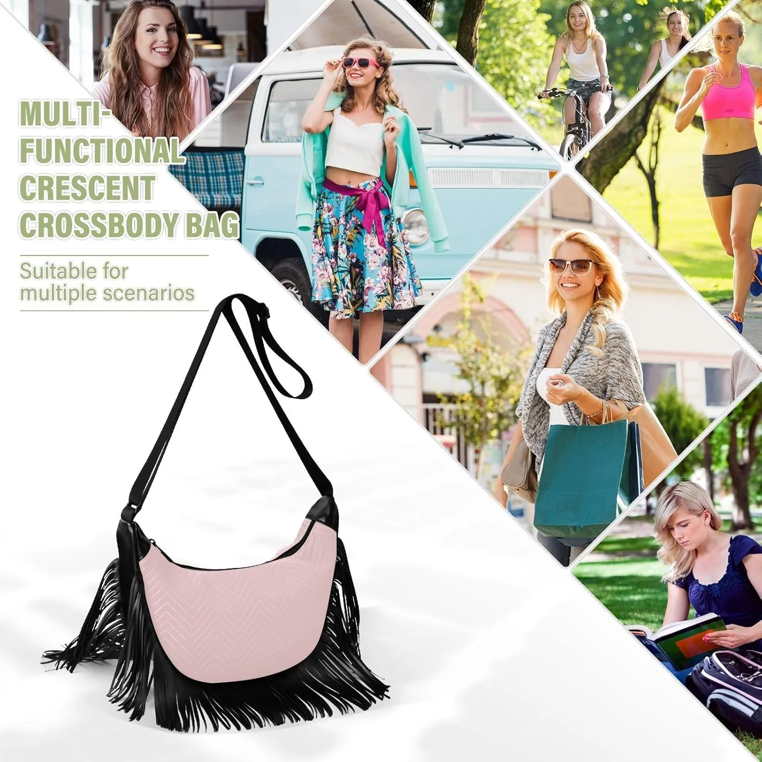 Joko Ivery Crossbody Handbags for Women Ample Capacity Shoulder Bag with Adjustable Strap Durable Travel Purse