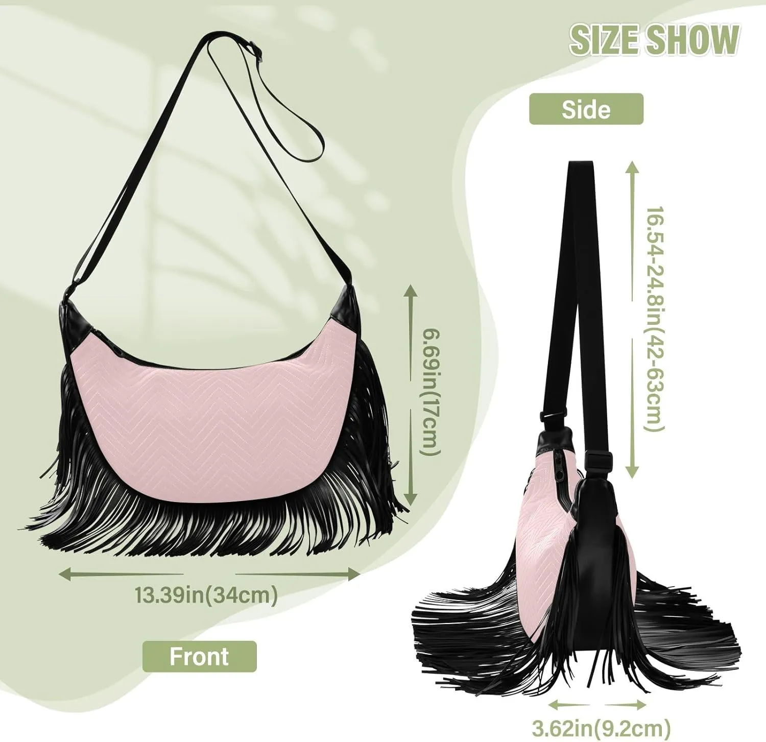Joko Ivery Crossbody Handbags for Women Ample Capacity Shoulder Bag with Adjustable Strap Durable Travel Purse