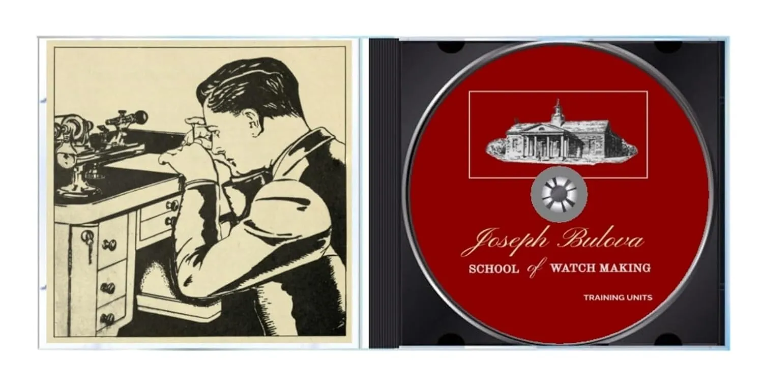 Joseph Bulova School of Watchmaking Training Manual: 1947 Edition - Complete Color PDF Book on Data DISC DVD-ROM – January 1, 1947