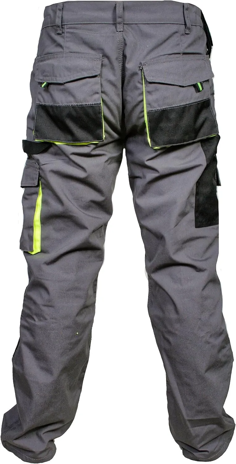 Juicy Trendz Men's Work Pants – Heavy-Duty Relaxed Fit Utility Cargo Trousers for Construction, Carpenter & Outdoor Work