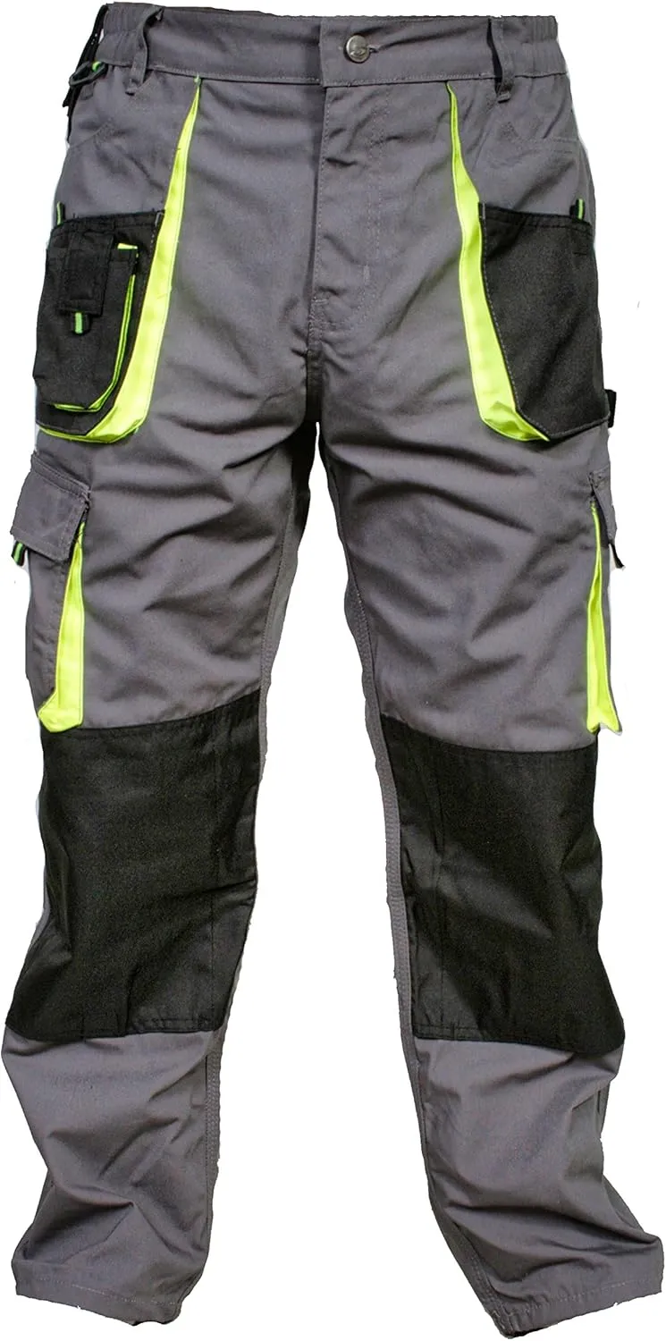 Juicy Trendz Men's Work Pants – Heavy-Duty Relaxed Fit Utility Cargo Trousers for Construction, Carpenter & Outdoor Work
