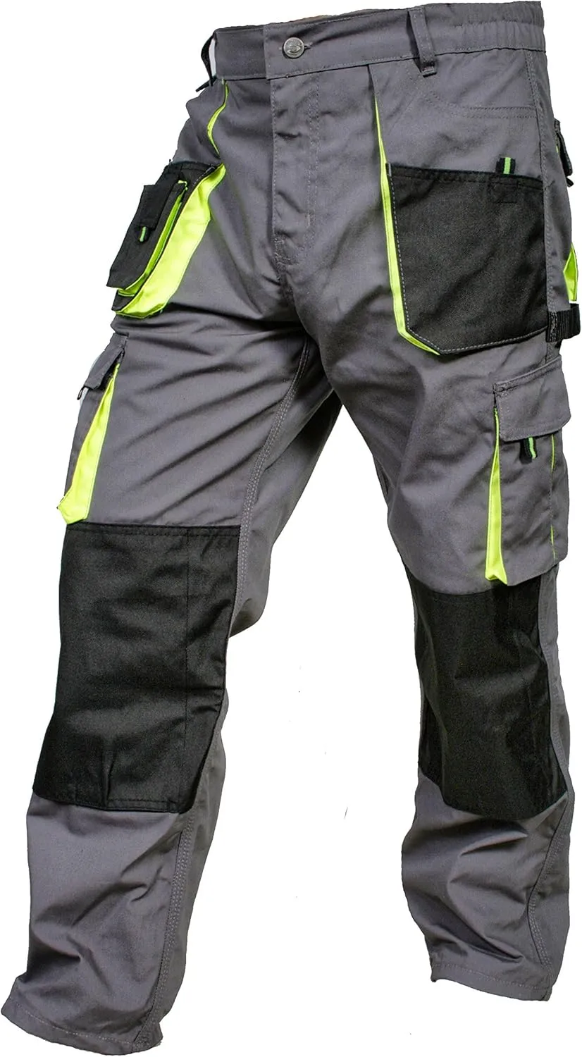 Juicy Trendz Men's Work Pants – Heavy-Duty Relaxed Fit Utility Cargo Trousers for Construction, Carpenter & Outdoor Work
