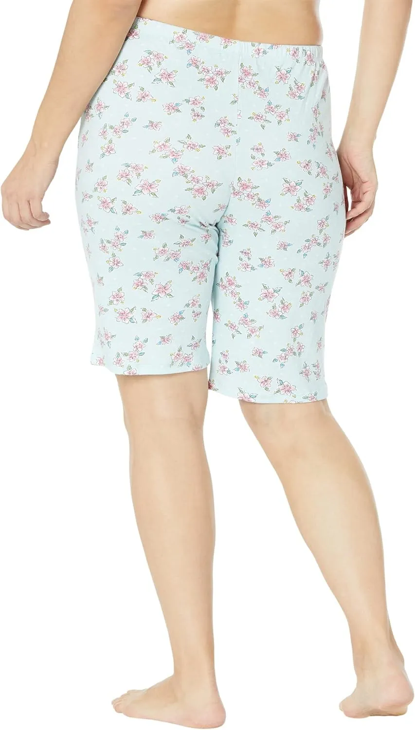 Karen Neuburger Short Sleeve V-Neck Bermuda PJ Set