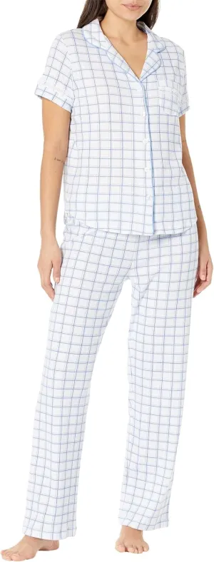 Karen Neuburger Spring Dreamer Girlfriend Short Sleeve Long PJ Set