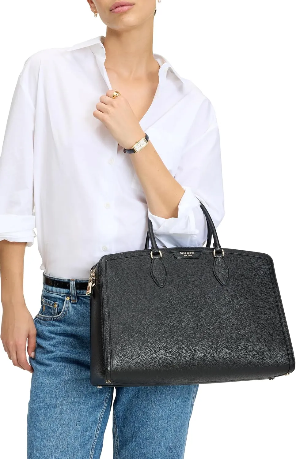 kate spade new york Women's Hudson Pebbled Leather Commuter Laptop Bag