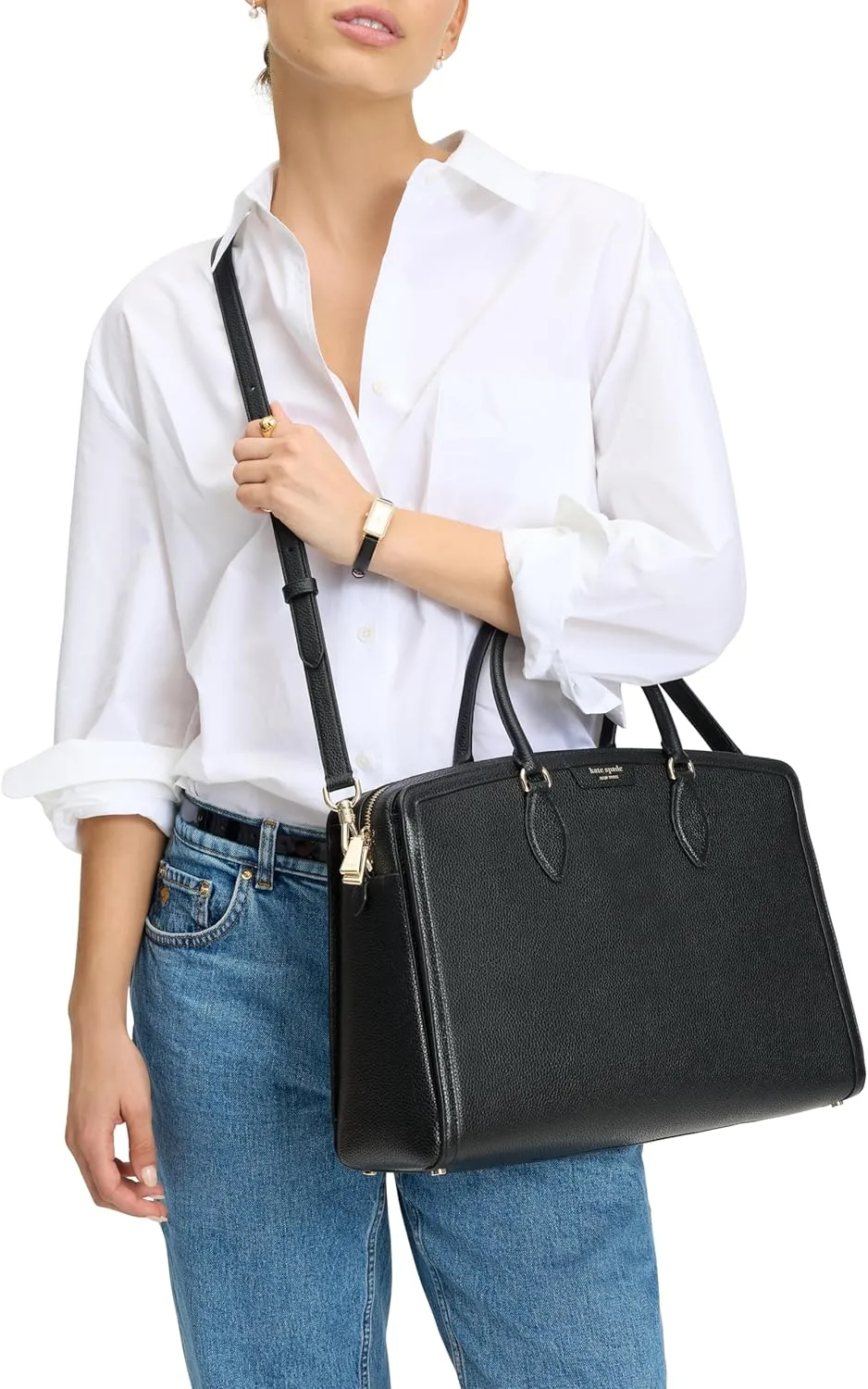 kate spade new york Women's Hudson Pebbled Leather Commuter Laptop Bag