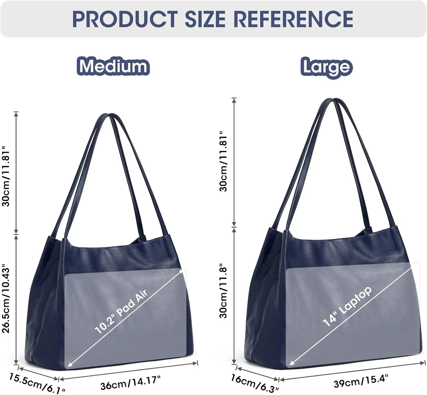 Kattee Leather Tote Bags for Women, Casual Shoulder Hobo Purses and Handbags, Top Magnetic Snap Closure