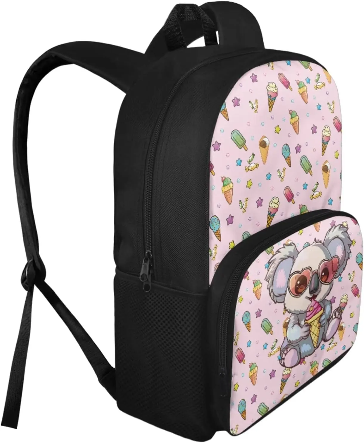 Kawaii Koala Teen Backpacks for Girl Middle School Fashion Shoulder Bag for School Teens Leakproof Freezable Lunch Bag with Strap for School Students