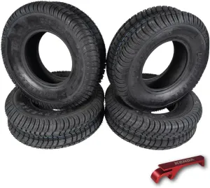 Kenda K399 205/65-10 Loadstar Trailer Tire Bias-Ply Tire for Superior Towing Performance with Enhanced Stability for Utility Trailers, Cargo Trailers, and Boats with Kenda Keychain (4 Pack)