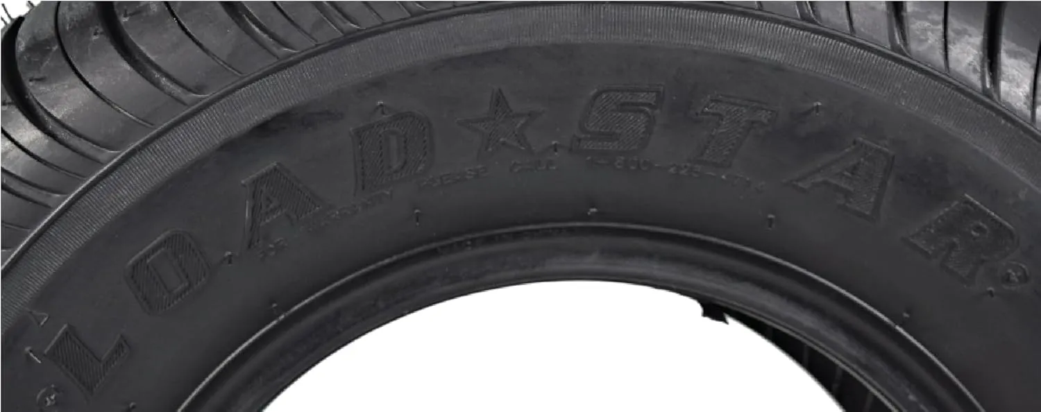 Kenda K399 205/65-10 Loadstar Trailer Tire Bias-Ply Tire for Superior Towing Performance with Enhanced Stability for Utility Trailers, Cargo Trailers, and Boats with Kenda Keychain (4 Pack)