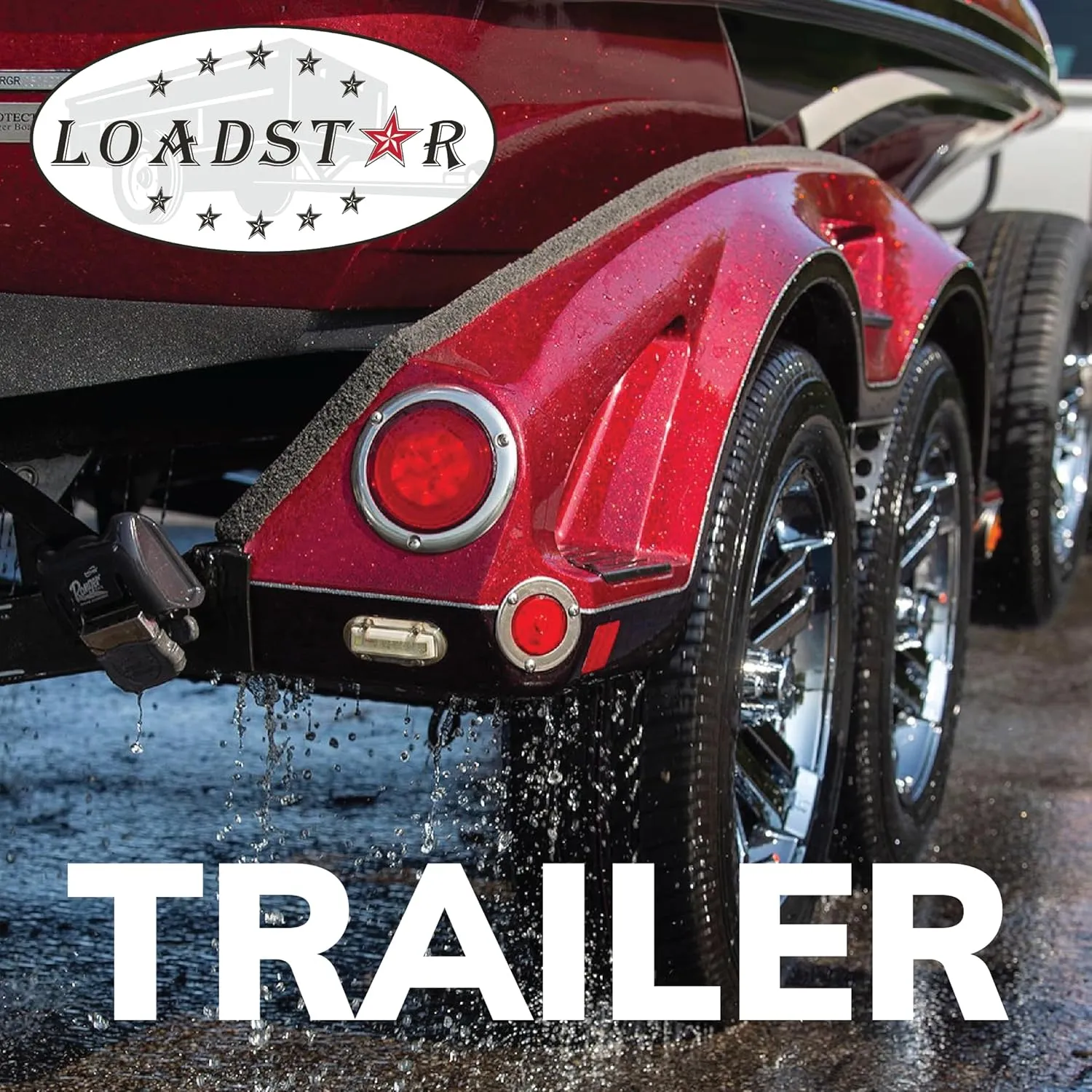 Kenda K399 205/65-10 Loadstar Trailer Tire Bias-Ply Tire for Superior Towing Performance with Enhanced Stability for Utility Trailers, Cargo Trailers, and Boats with Kenda Keychain (4 Pack)