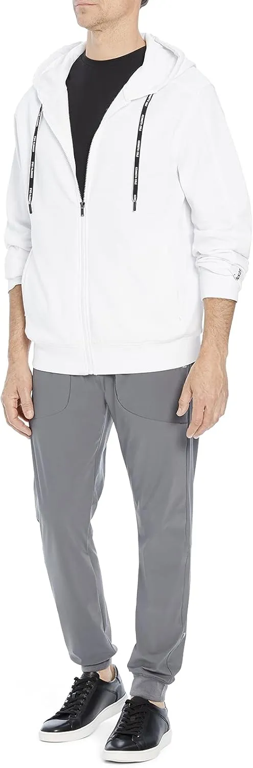 Kenneth Cole Mens Hoodie Zip Up Sweatshirt - Organic and Recycled Cotton Sweatshirts for Men with Zipper Pockets