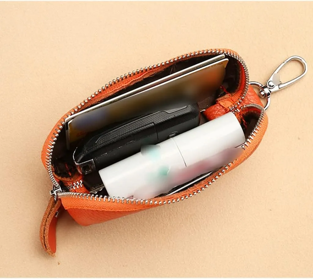 Keychain for Women Leather Key Coin Pouch Women's Purses