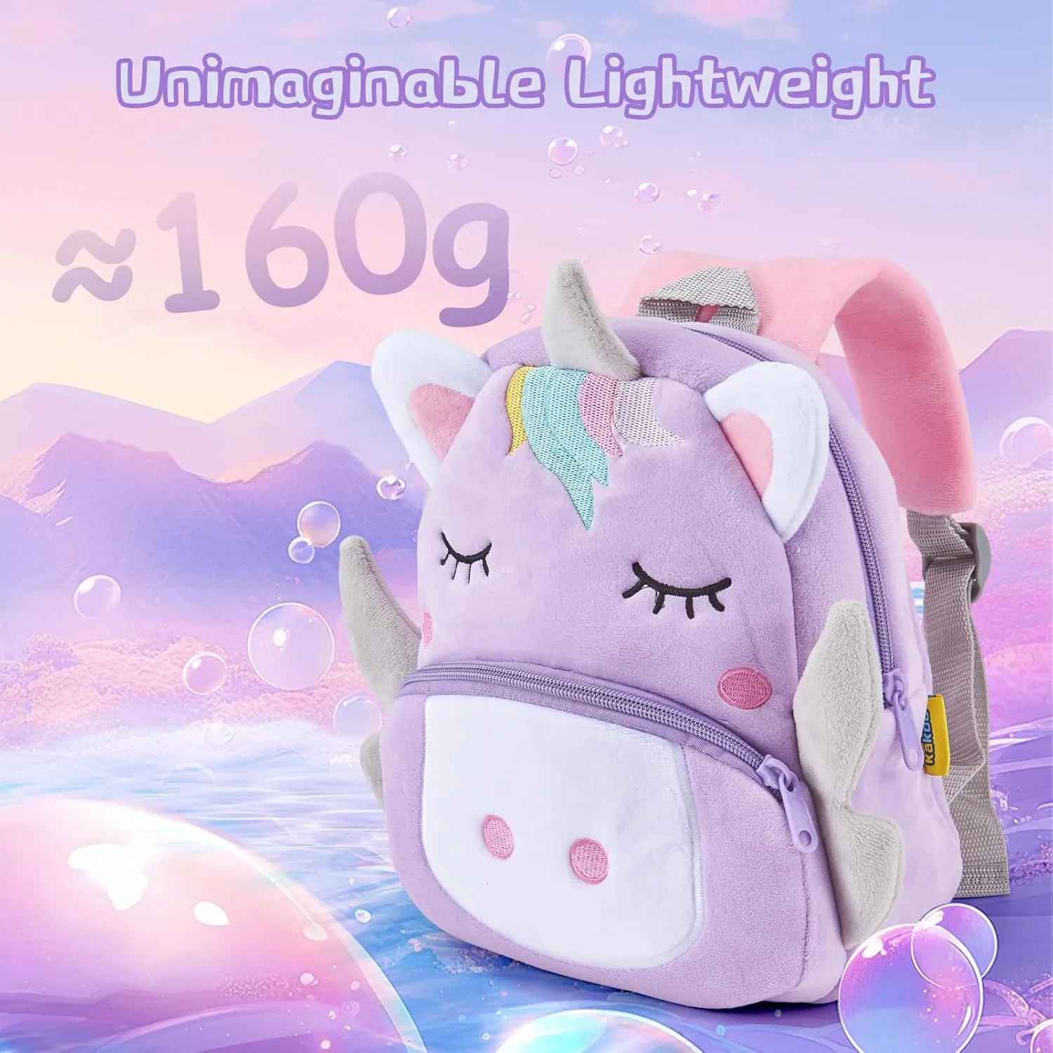 Kids Backpack for Boys Girls, Cute Toddler Backpack Preschool Kindergarten Child Bookbag, Mini Travel Bag for Ages 2-6 Year Old Birthday Gift