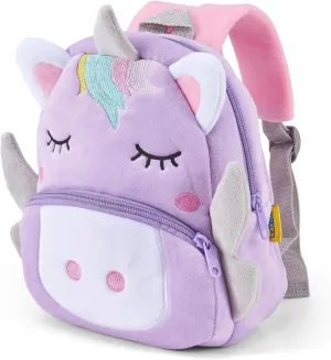 Kids Backpack for Boys Girls, Cute Toddler Backpack Preschool Kindergarten Child Bookbag, Mini Travel Bag for Ages 2-6 Year Old Birthday Gift