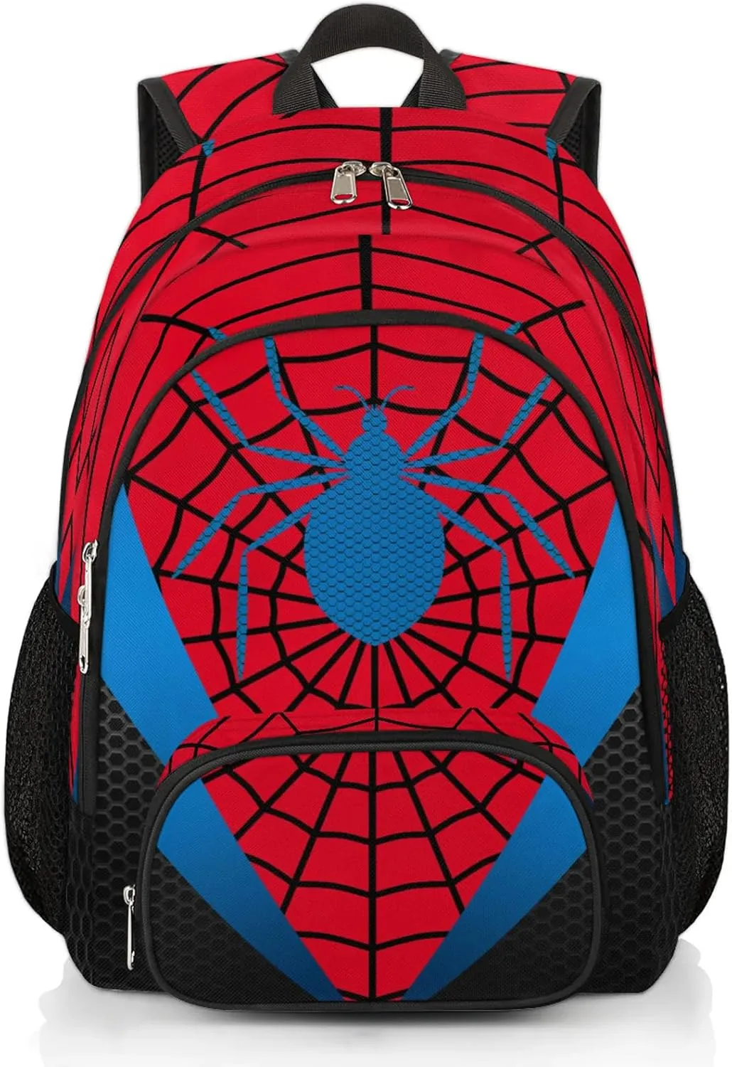 Kids Backpacks for Boys Girls | Red Spider Web School Bag Lightweight Waterproof Bookbags for Primary, Kindergarten, Elementary Back to School Children 16.7 Inch