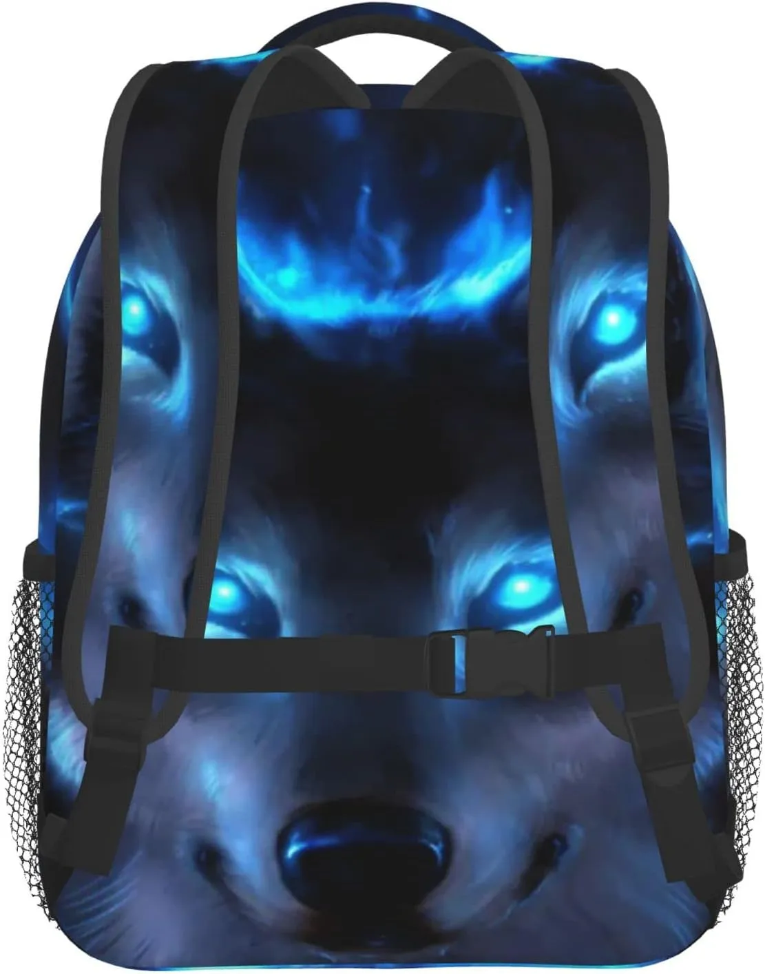 Kids Galaxy Wolf Backpack Bookbag 12 inch Laptop Bag Shoulder Bag Casual Daypack for Girl Boys