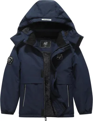 Kid's Waterproof Ski Jacket Warm Winter Coat Boys Snowboarding Jackets Outdoor