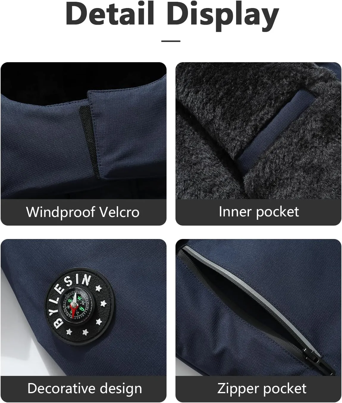 Kid's Waterproof Ski Jacket Warm Winter Coat Boys Snowboarding Jackets Outdoor