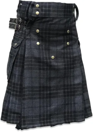 Kilt for Men - Scottish Tartan Sports Utility Mens Kilt | Stylish Kilts for Casual Wear