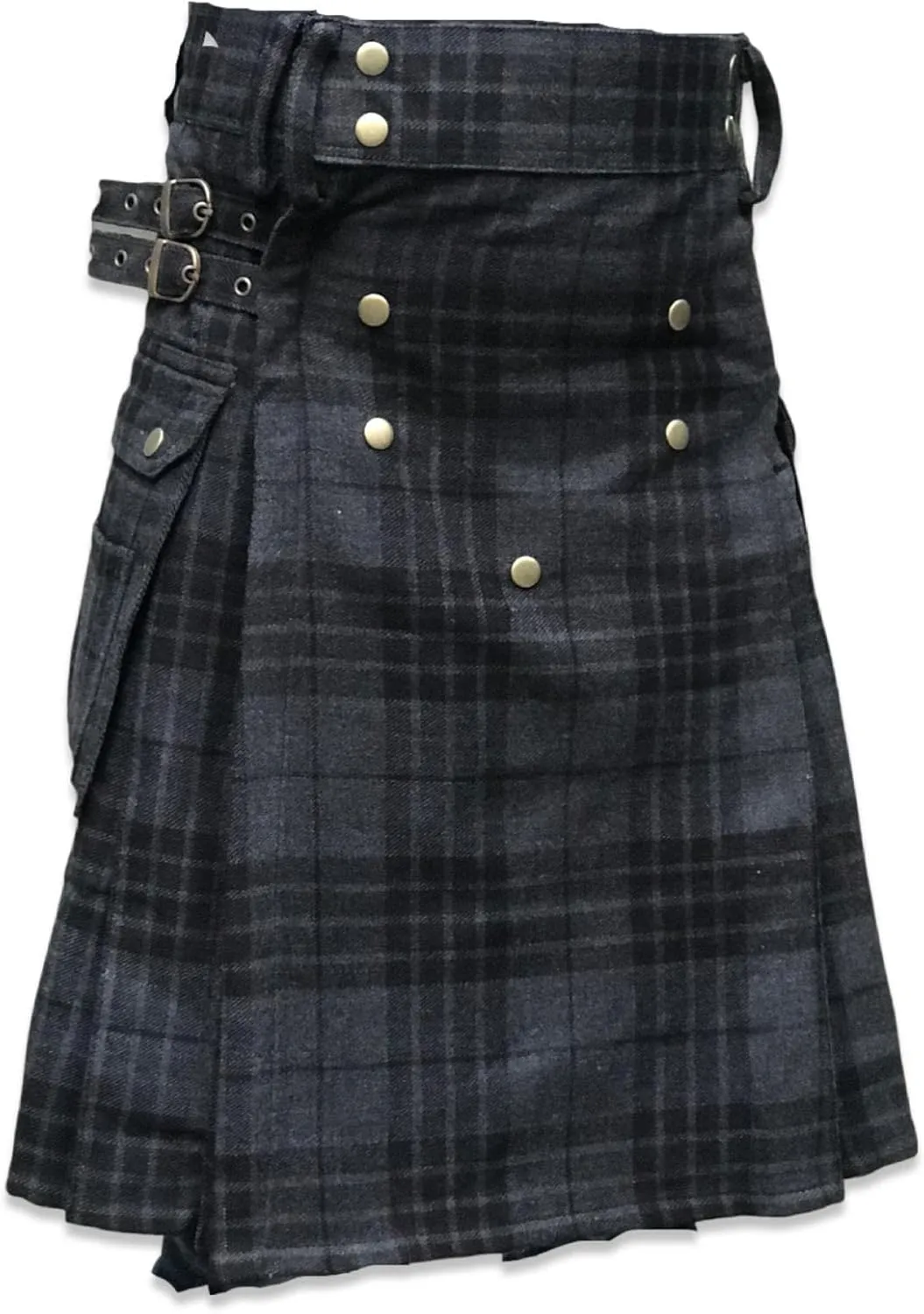 Kilt for Men - Scottish Tartan Sports Utility Mens Kilt | Stylish Kilts for Casual Wear